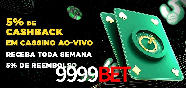 Promoções do cassino ao Vivo 9999Bet